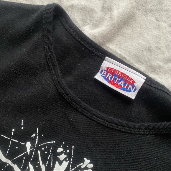 Y2K london rhinestone baby tee - Picture 2 of 2